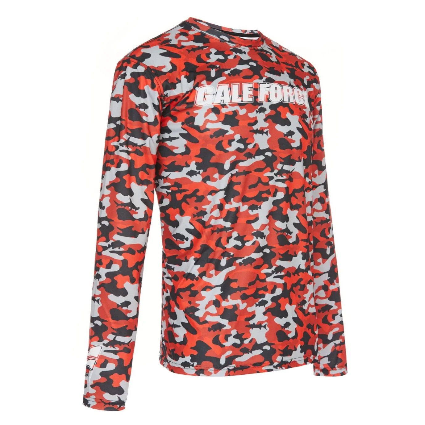 Men s Red Camo Performance Shirt Gale Force Twins